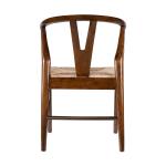 Walnut Wood Wishbone Dining Chairs, Set of 2