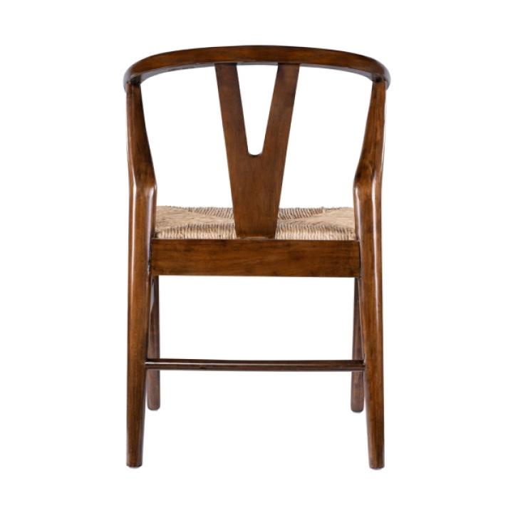 Walnut Wood Wishbone Dining Chairs, Set of 2