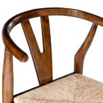 Walnut Wood Wishbone Dining Chairs, Set of 2