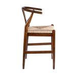 Walnut Wood Wishbone Counter Stool