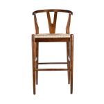 Walnut Wood Wishbone Bar Stool