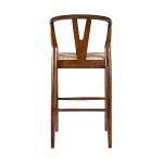 Walnut Wood Wishbone Bar Stool