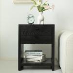 Black Vivara 2-Drawer Nightstand