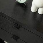 Black Vivara 2-Drawer Nightstand
