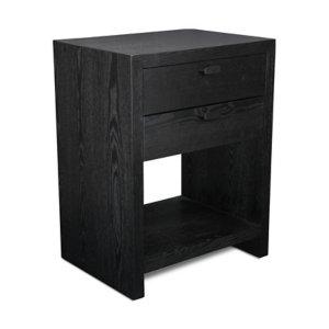 Black Vivara 2-Drawer Nightstand
