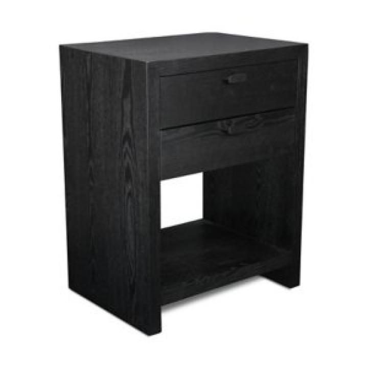 Black Vivara 2-Drawer Nightstand