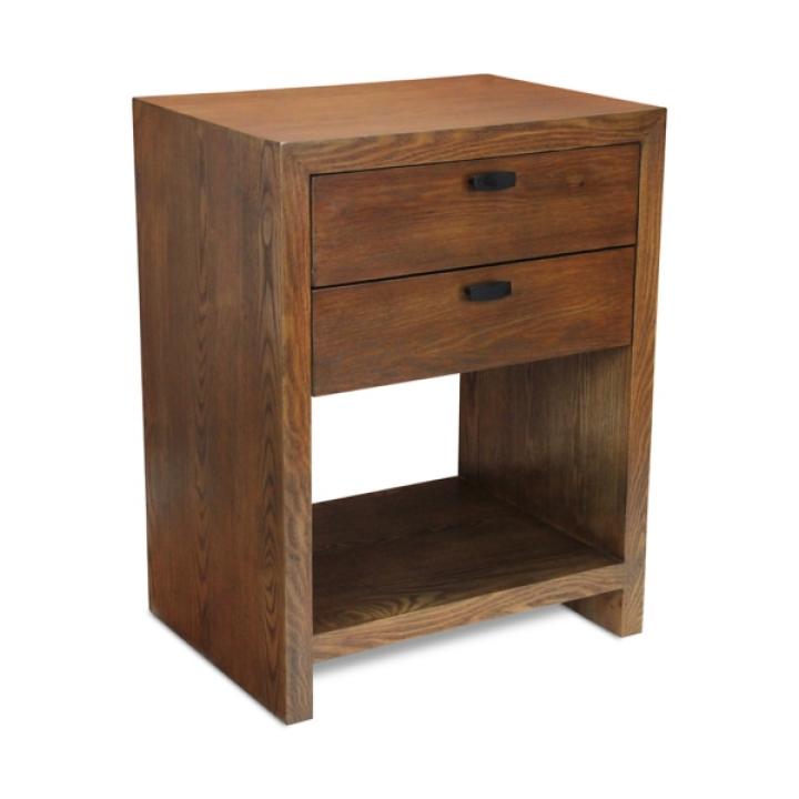 Brown Vivara 2-Drawer Nightstand