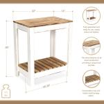 Brown and White Cedarfield Accent Table