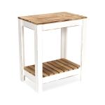Brown and White Cedarfield Accent Table
