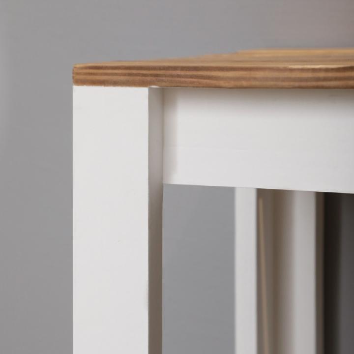 Brown and White Cedarfield Console Table
