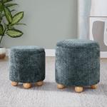 Green Bacci Nesting Ottomans, Set of 2