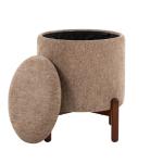 Tan Daniella Storage Ottoman