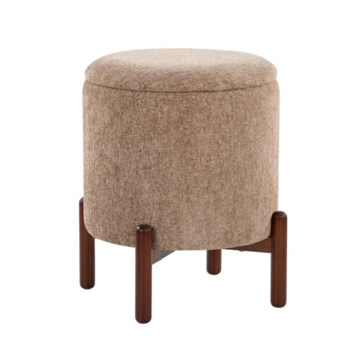Tan Daniella Storage Ottoman