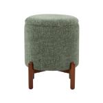 Green Daniella Storage Ottoman