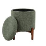 Green Daniella Storage Ottoman