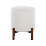 White Daniella Storage Ottoman