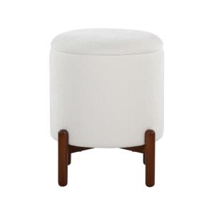 White Daniella Storage Ottoman
