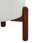 White Daniella Storage Ottoman