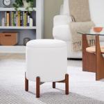 White Daniella Storage Ottoman