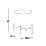 White Daniella Storage Ottoman