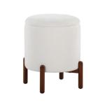 White Daniella Storage Ottoman