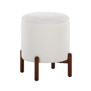White Daniella Storage Ottoman