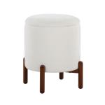 White Daniella Storage Ottoman