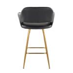 Black Faux Leather Marge Counter Stools, Set of 2