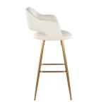 Ivory Faux Leather Marge Bar Stools, Set of 2