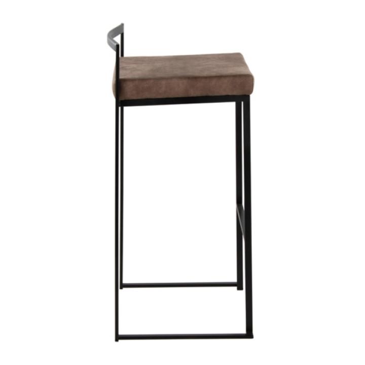 Fiji Brown Stackable Bar Stools, Set of 2