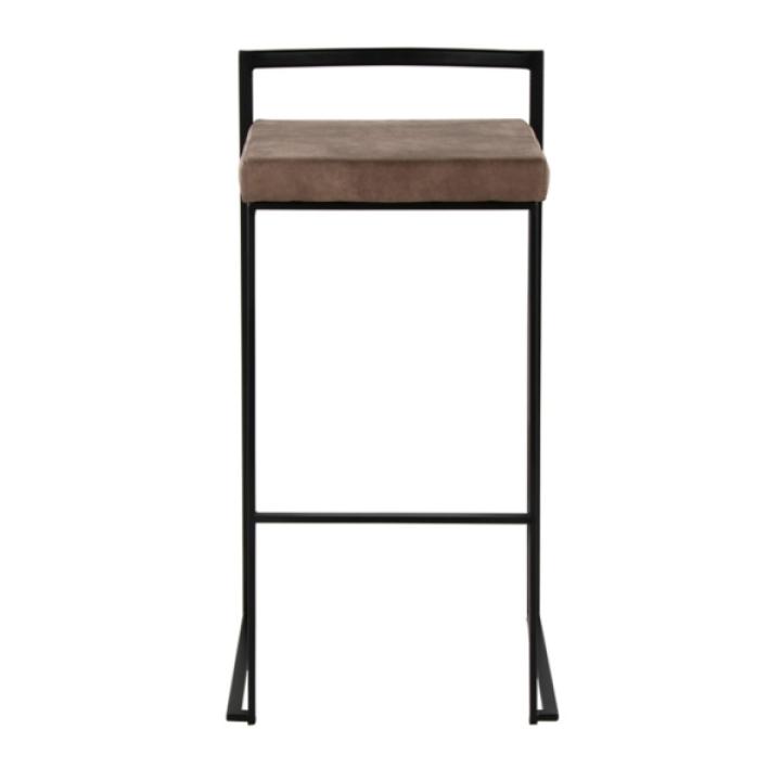 Fiji Brown Stackable Bar Stools, Set of 2