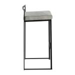 Fiji Gray Stackable Bar Stools, Set of 2