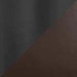 Brown Faux Leather Stackable Bar Stools, Set of 2