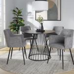 Black Canary Cosmo Round Dining Table