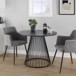 Black Canary Cosmo Round Dining Table
