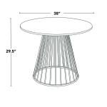 Black Canary Cosmo Round Dining Table
