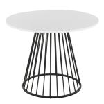 Black and White Canary Cosmo Round Dining Table