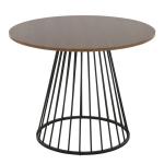 Black and Brown Canary Cosmo Round Dining Table