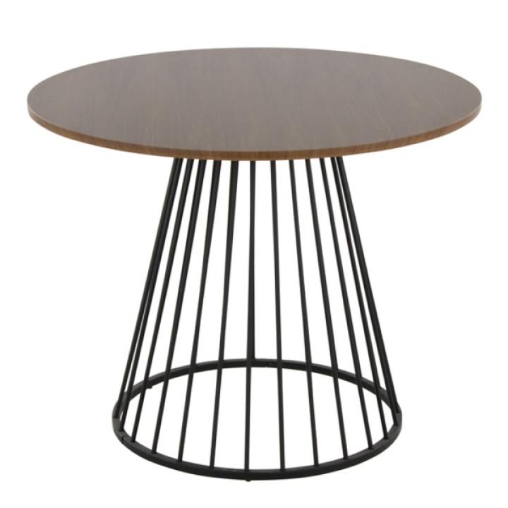 Black and Brown Canary Cosmo Round Dining Table
