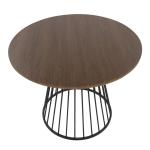 Black and Brown Canary Cosmo Round Dining Table