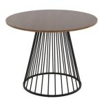 Black and Brown Canary Cosmo Round Dining Table