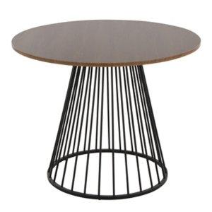 Black and Brown Canary Cosmo Round Dining Table