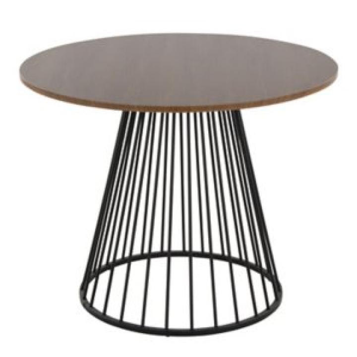 Black and Brown Canary Cosmo Round Dining Table