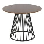 Black and Brown Canary Cosmo Round Dining Table