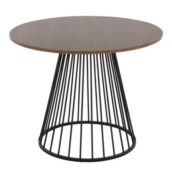 Black and Brown Canary Cosmo Round Dining Table
