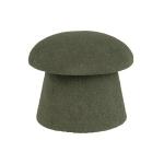 Drak Green Boucle Mushroom Storage Ottoman