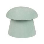 Light Green Chenille Mushroom Storage Ottoman