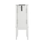 White Wood 4-Drawer Elena Jewelry Armoire