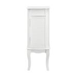 White Wood 4-Drawer Elena Jewelry Armoire
