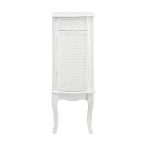 White Wood 4-Drawer Elena Jewelry Armoire